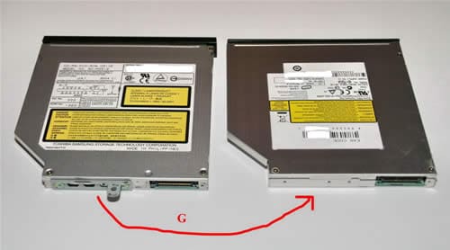 Remove optical drive