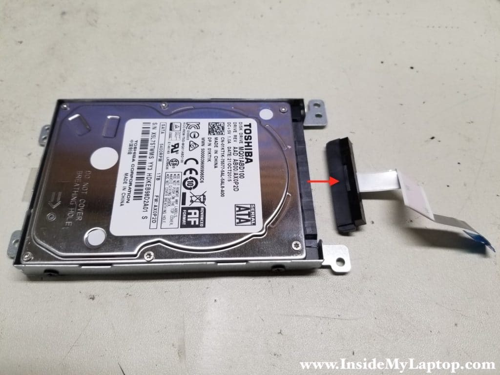 Transfer SATA cable to new drive