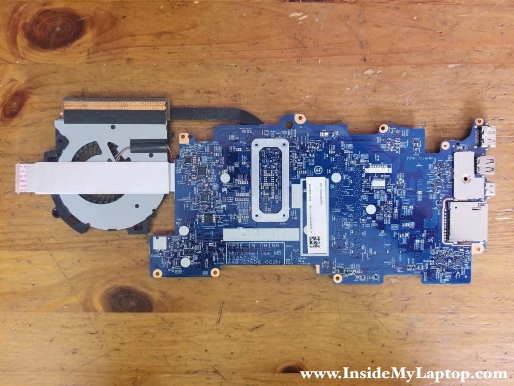 Other side of HP ENVY x360 Convertible PC motherboard