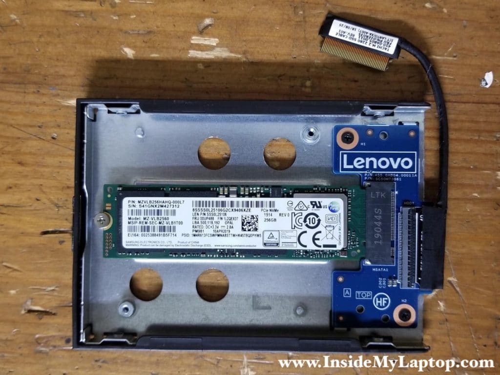 You can upgrade regular 2.5" hard drive to a PCIe NVMe M.2 solid state drive.