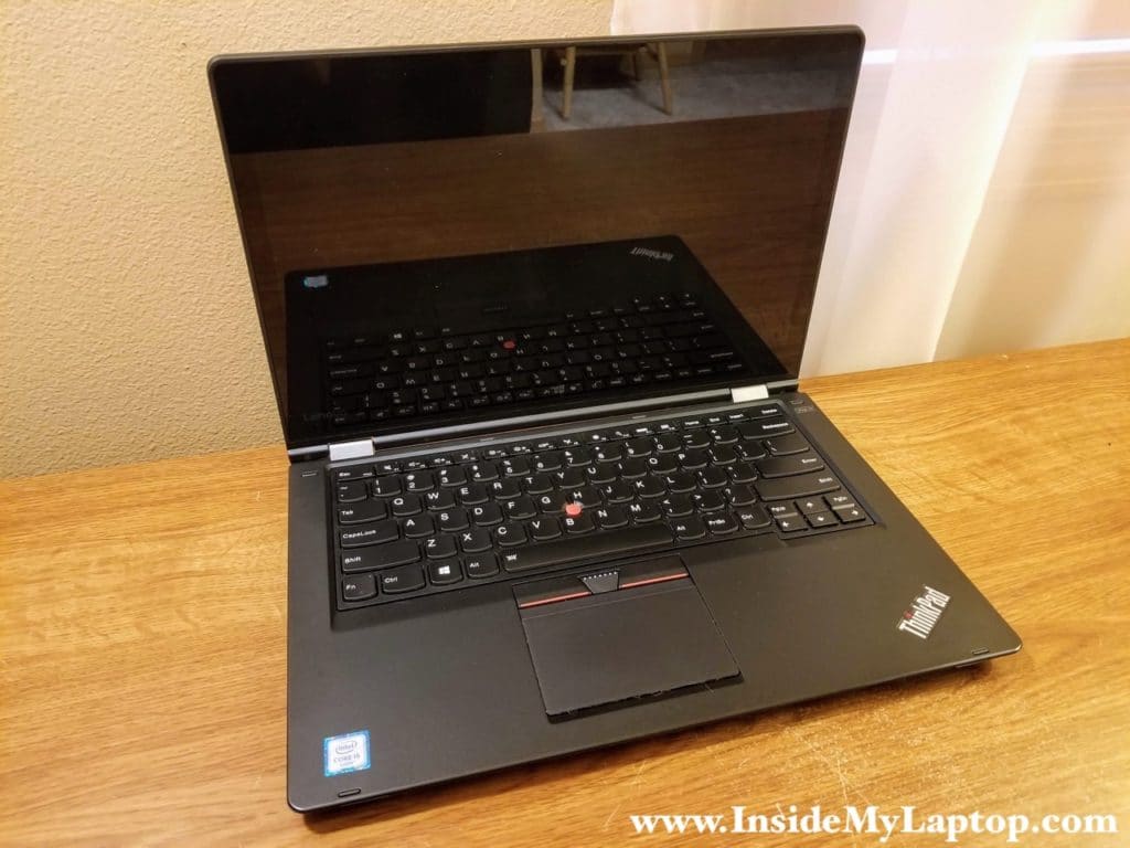 Taking apart Lenovo ThinkPad Yoga 14 S3 P40 460 business ultrabook.