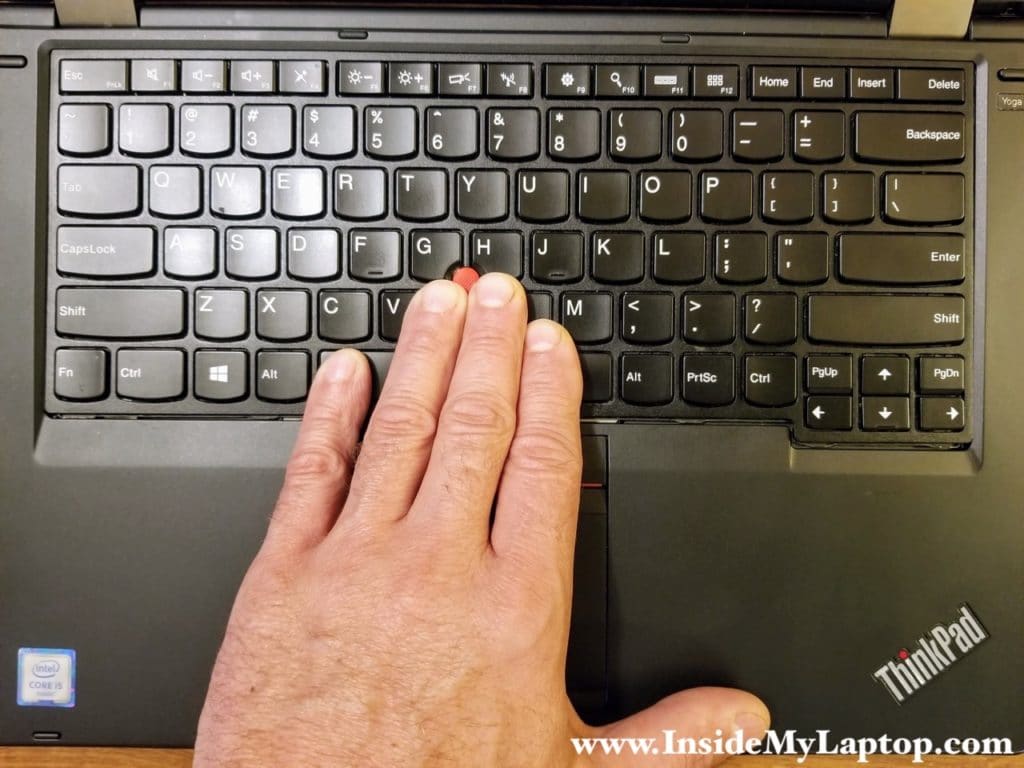 You know you did it properly when you see a gap between the lower side of the keyboard and the palmrest.