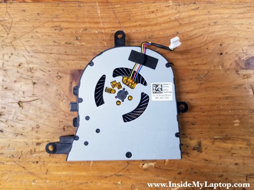 Dell Inspiron 17 5770 5775 (model P35E) fan part number: 0NPFW6.