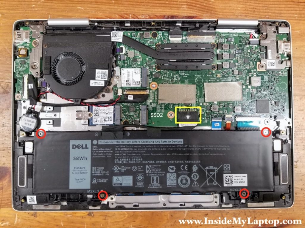 Dell Inspiron 13 7386 (model P91G) disassembly – Inside my laptop