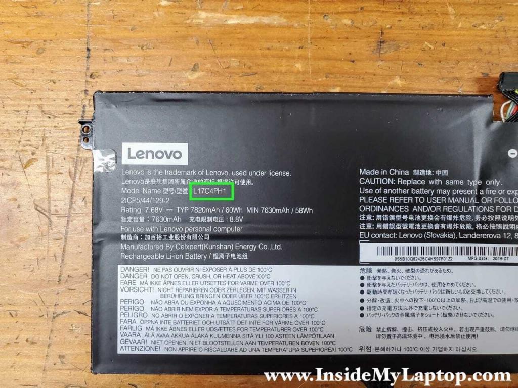 L17C4PH1 battery.